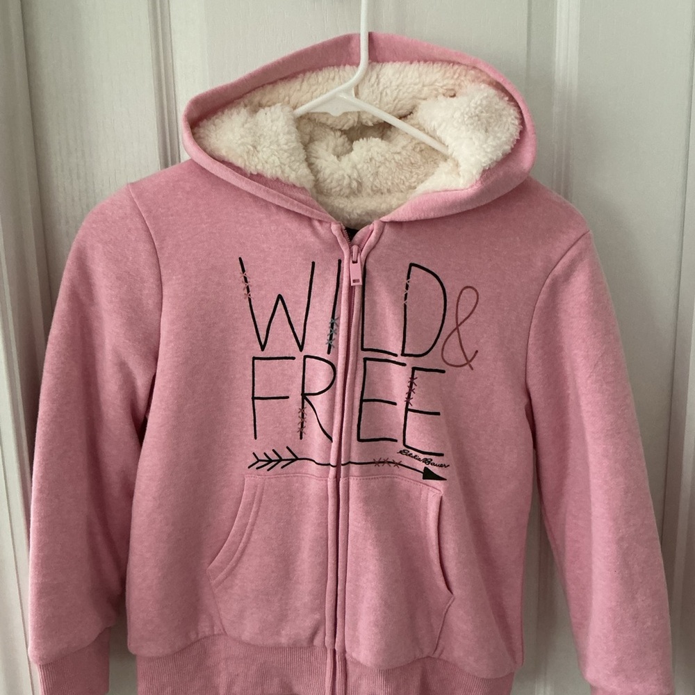Eddie Bauer Pink Sherpa-Lined Hoodie